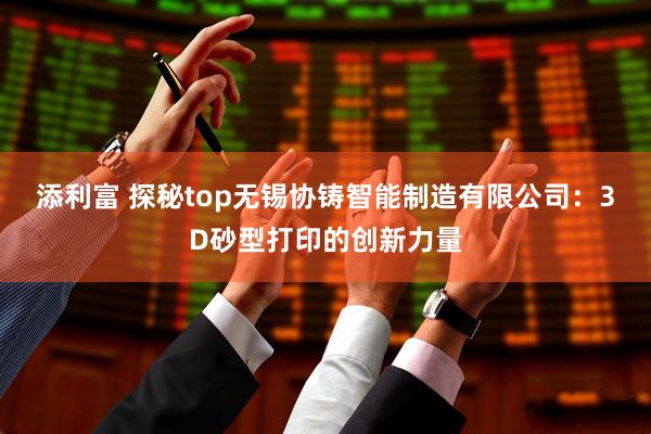 添利富 探秘top无锡协铸智能制造有限公司：3D砂型打印的创新力量